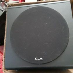 KLH Audio System Black Powered Subwoofer Bassbite V Speaker 40W  