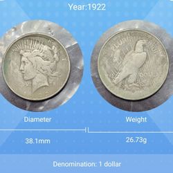 OLD DOLLAR COIN 1922 FAST SHIPPING 