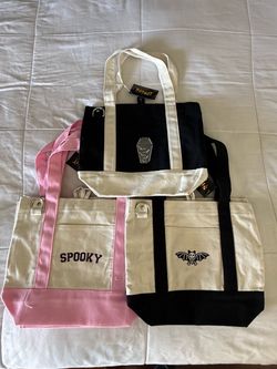 Spirit Halloween Tote Bags Set of 3