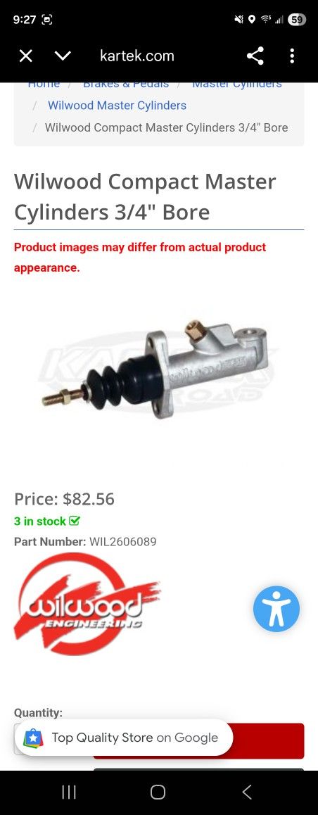 Wilwood Master Cylinder