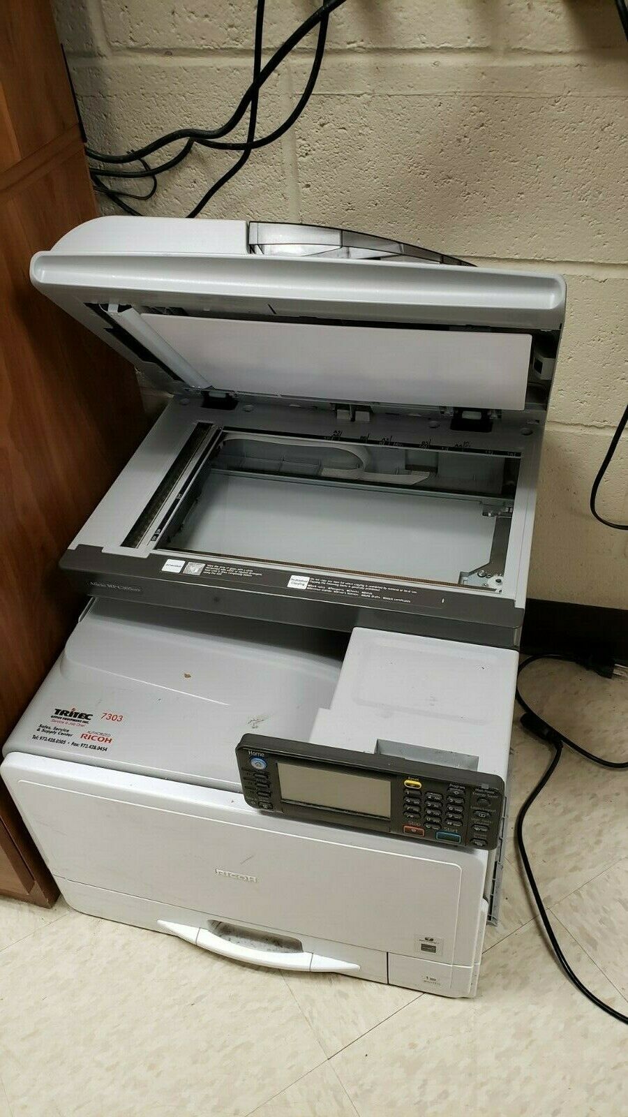 Ricoh Aficio MP C305SPF A4 Color Laser Copier Printer Scanner Fax, All in One