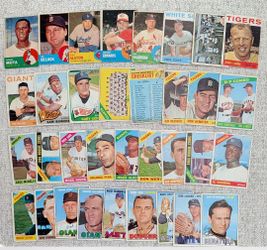 1960s Topps Baseball Card Lot of 34 Total DIFFERENT Cards 1(contact info removed) 1(contact info removed) 1967 Topps