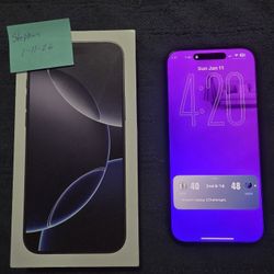 iPhone 16 Pro Max-512GB-Unlocked-Black-91% Battery