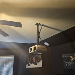 Epson Projector And 100 Inch Black Diamond Screen.