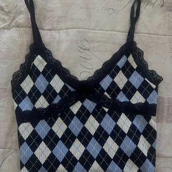 H&M Plaid Top 
