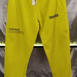SuperFresh Sweatpants Men’s M Electric Yellow Joggers