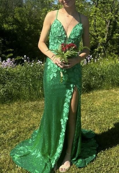 Green Shimmering Gown