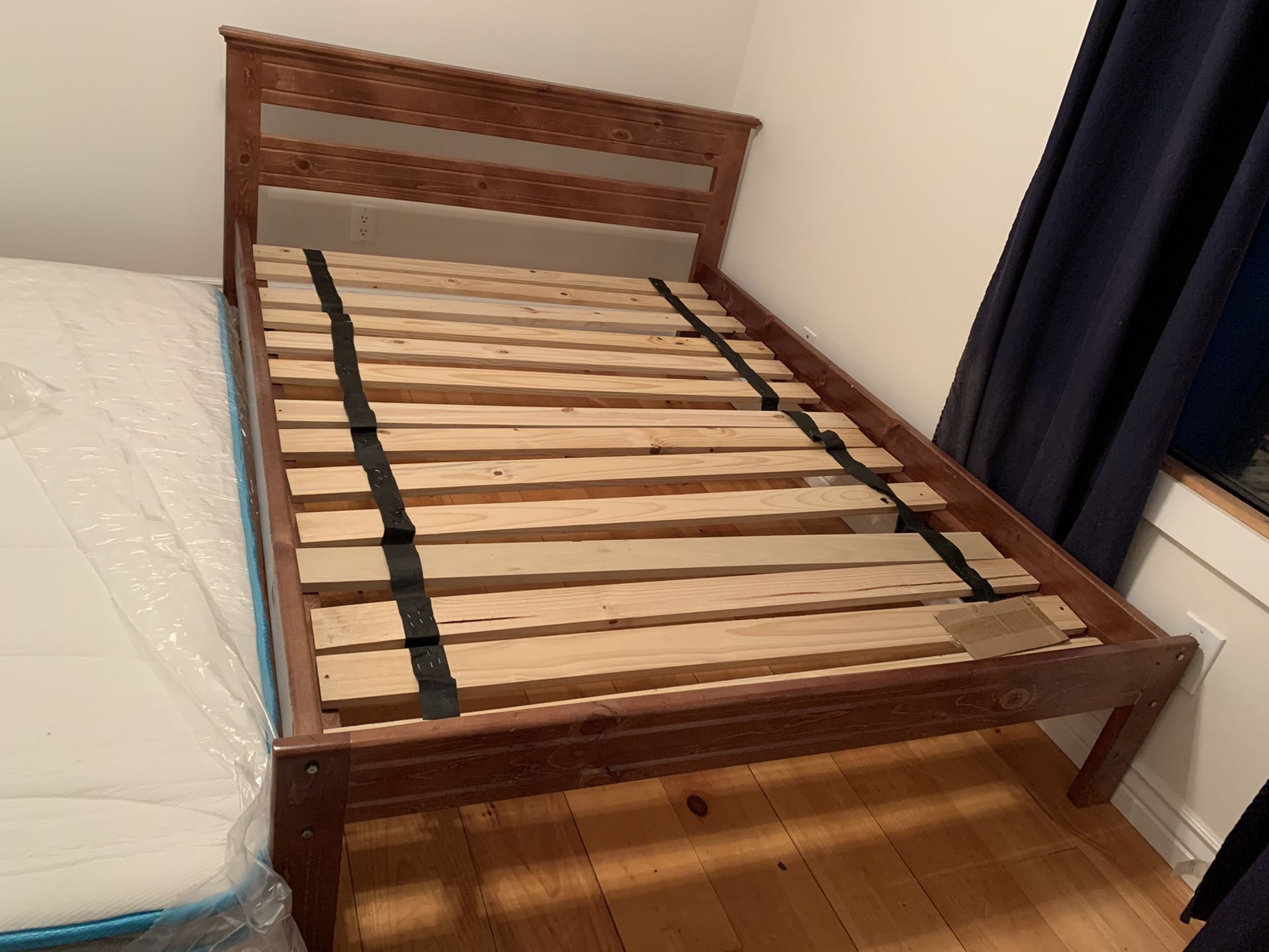 Full platform bed frame