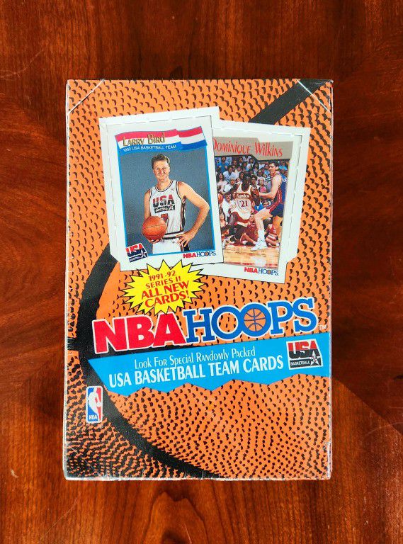 1991-92 NBA Hoops Series 2 Basketball Cards Factory Sealed Hobby Box