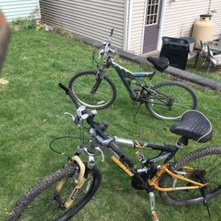 Mountain Bikes $60.  $60.    $50