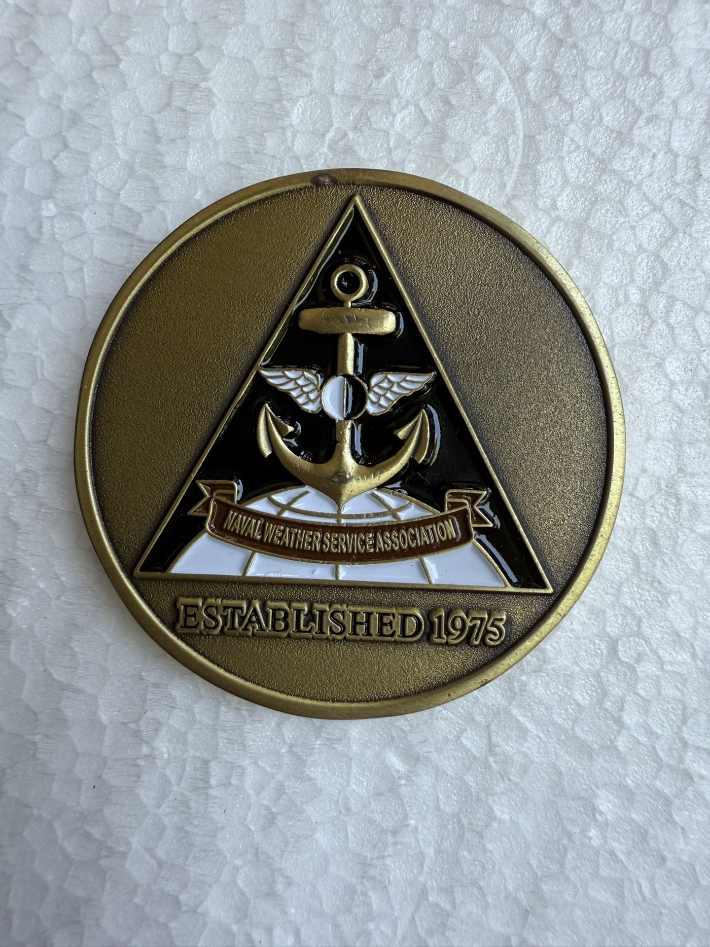 Gold Naval Weather Challenge Coin