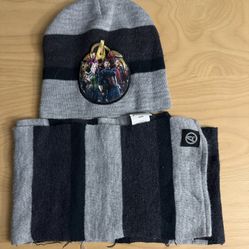 Boys Youth Marvel Hat And Scarf Os 
