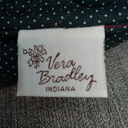 Vera Bradley Bag Red With Green Paisley Print