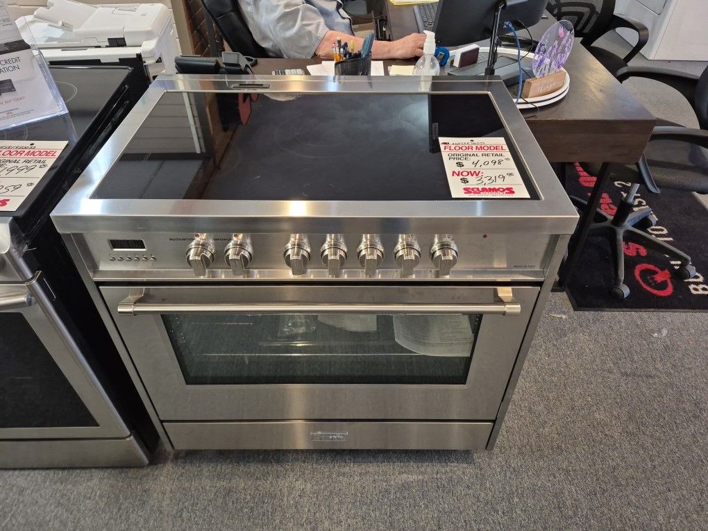 36" Glass Top Range