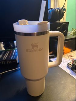 Stanley Quencher H2.0 40 oz Cream Tumbler w/ Straw – Excellent Condition