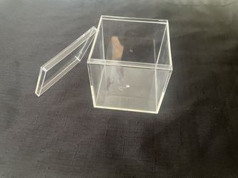 NEW Clear Acrylic Square Boxes 2.75”x 2.75” Inch $.50ea