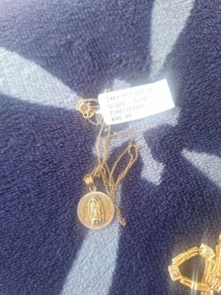 14k PLT Jesus neckless
