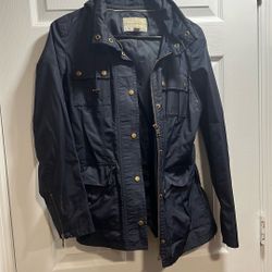 RainCoat Navy Blue Banana Republic 