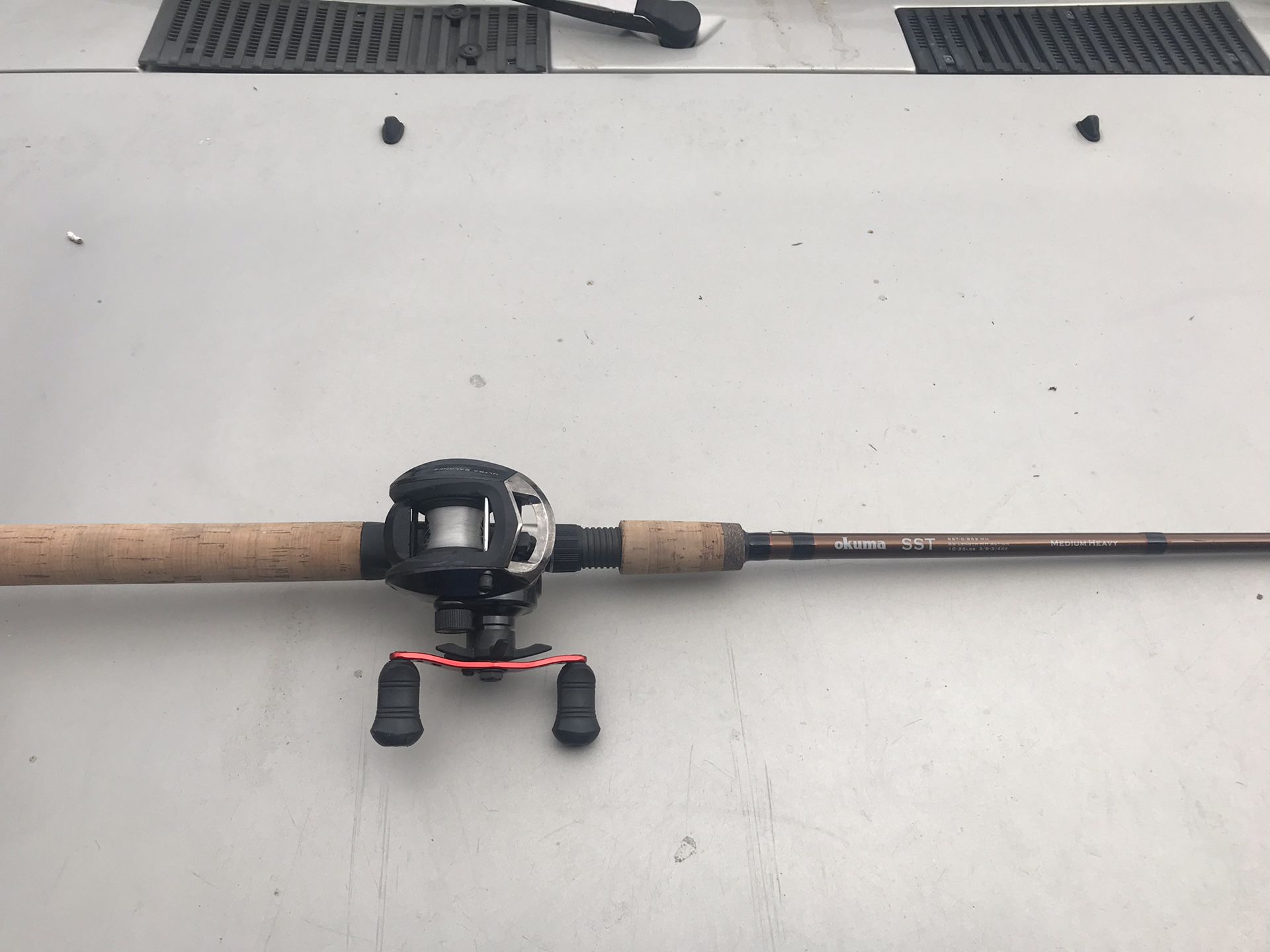 Fishing rod in reel $65 casting 8’6”