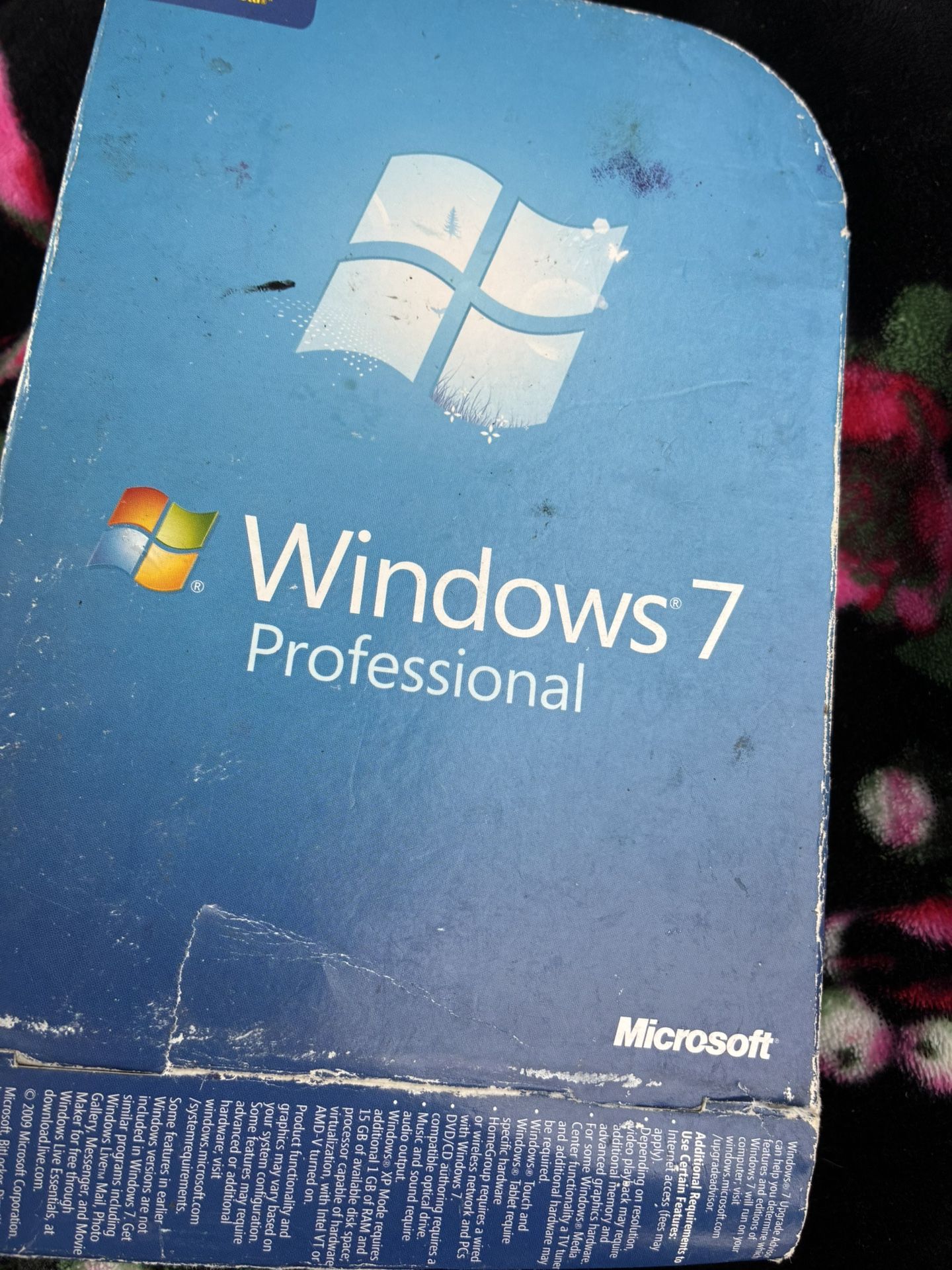 Microsoft Windows 7 Professional Upgrade 32 Bit and 64 Bit