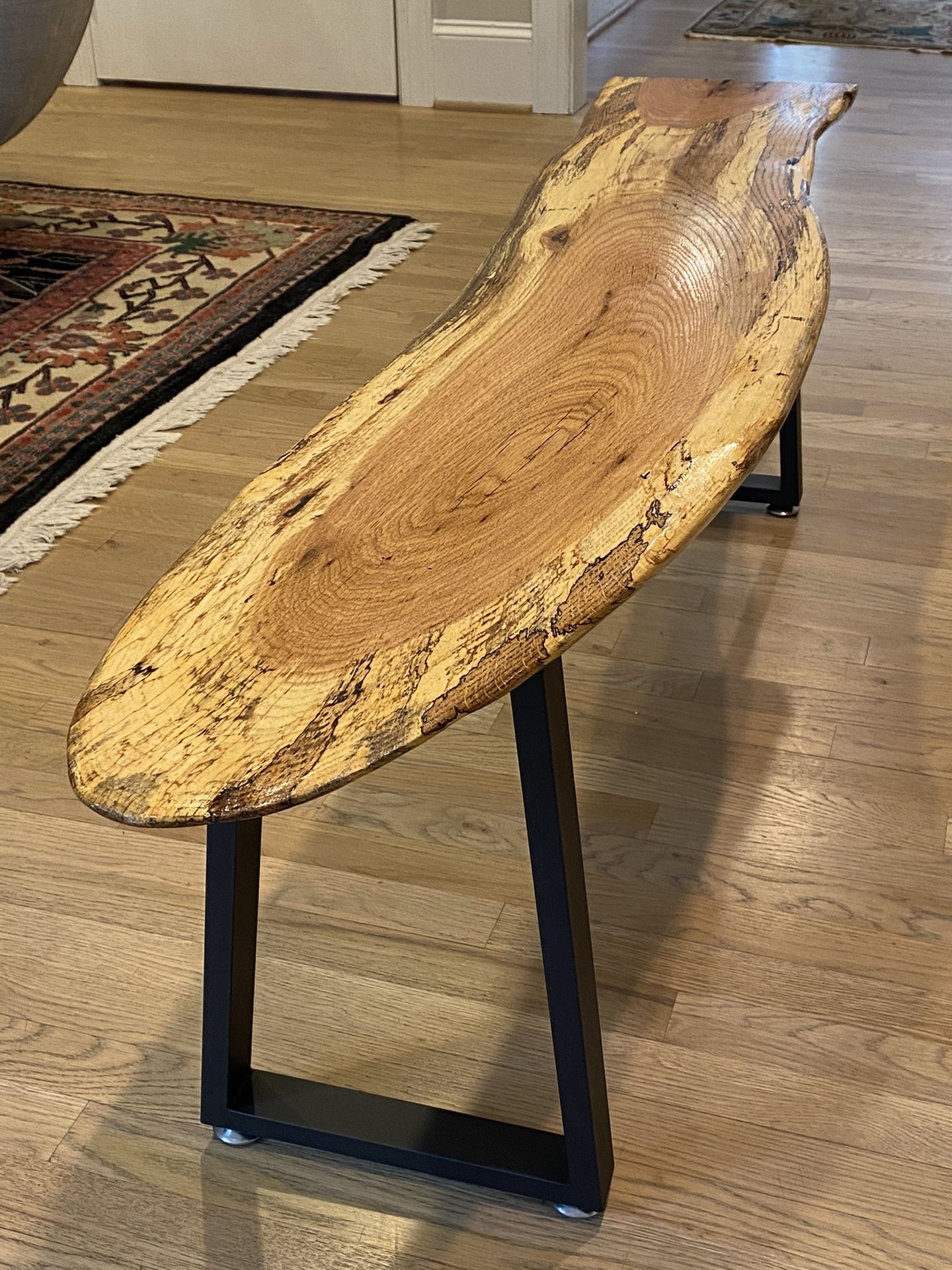 Red Oak Live Edge Bench