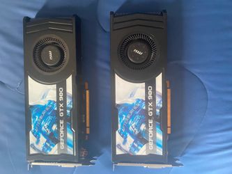 2 MSI GeForce  GTX 980 Afterburner with SLI Cable