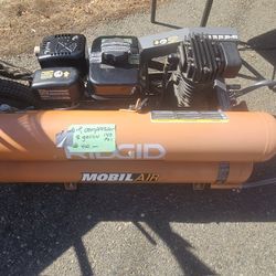 NEWER GAS FRAMING COMPRESSOR -NEW  RIDGID 6.0 HP SUBARU Engine
