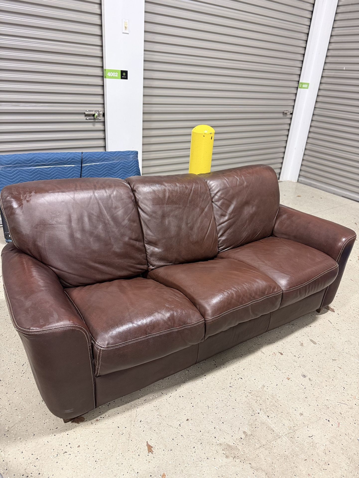 3-Seater Leather Sofa - Great Condition