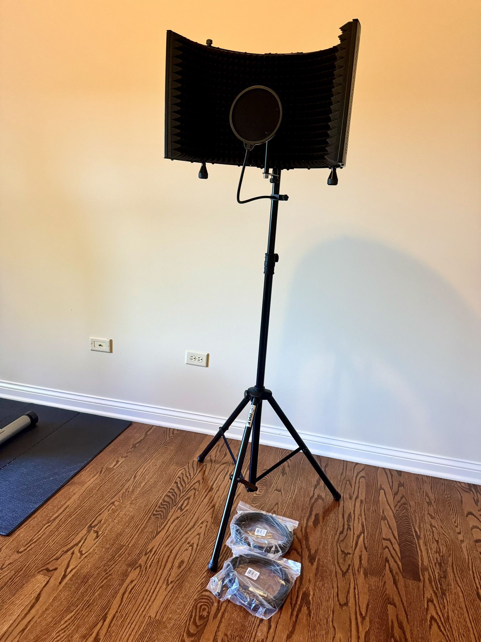 Microphone Stand Heavy Duty, Mic Windscreen Pop Filter 