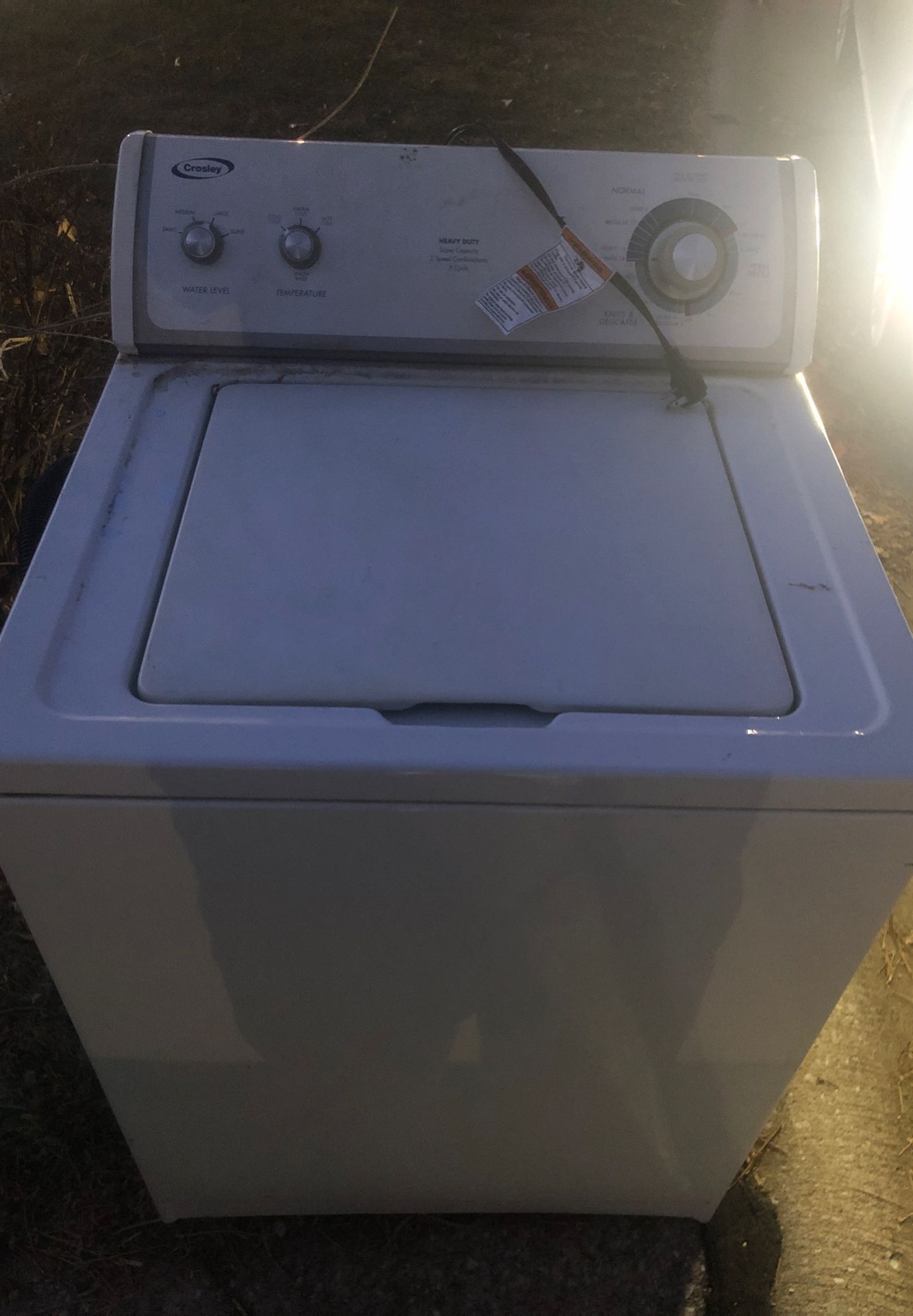 Crosley washing machine