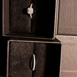 brand new diamond wedding set size 5.5
