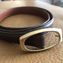 Coach Brown Leather Belt 