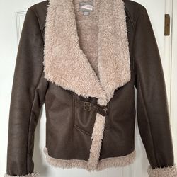 Forever 21 Brown Faux Suede Jacket 