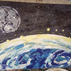 Space Art. Great gift idea.