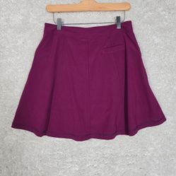 Title Nine Skort Women 2 Purple Swingtastic Stretch Zip Pocket Active Tenniscore
