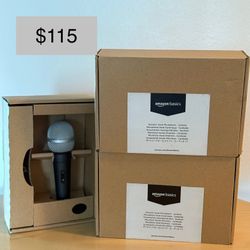 Amazon Basic Microphones (3) with 25-ft XLR Cables
