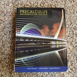 Precalculus Math For Calculus 7th Edition College Book