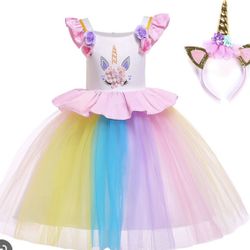 Rainbow Unicorn Tutu 