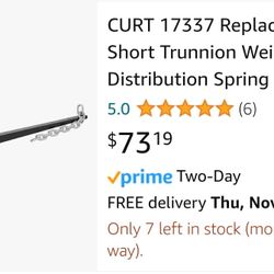 Weight Distribution Spring Bar Replacement 