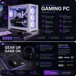 High-end gaming PC full setup for sale.