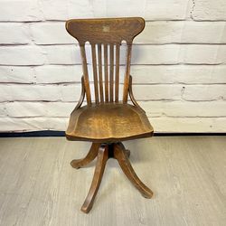 Antique Heywood And Wakefield Swivel Desk Chair