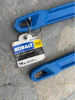 Kobalt 14” Cast Iron Pipe Wrenches — Pair