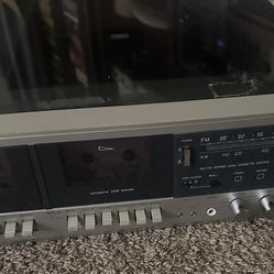 Vintage Montgomery Ward GEN 6326 Record Player And Dual Tape Deck