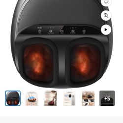 RENPHO Shiatsu Foot Massager Machine with Heat, Birthday Mother's Day Gifts for Mom Women Dad Men,Deep Kneading Therapy Improve Foot Wellness- Black