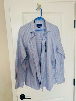 David Donahue  Dress Shirt For Men’s Size L