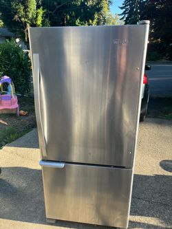 Whirlpool Stainless Steel Bottom Freezer Refrigerator