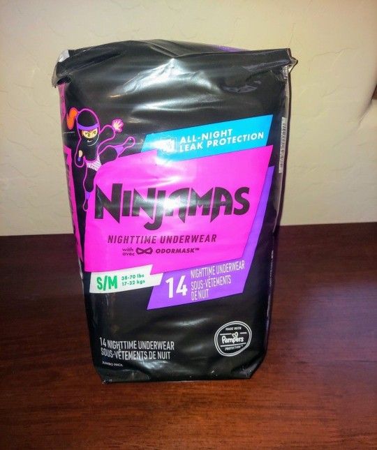 Ninjamas size S/M, 14 count