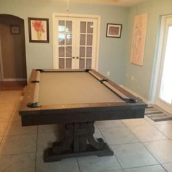 Rustic Pool Table 