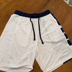 Nike Men's Dri-FIT Starting 5 Basketball Shorts CV1866-100 White Blue size XL NWT