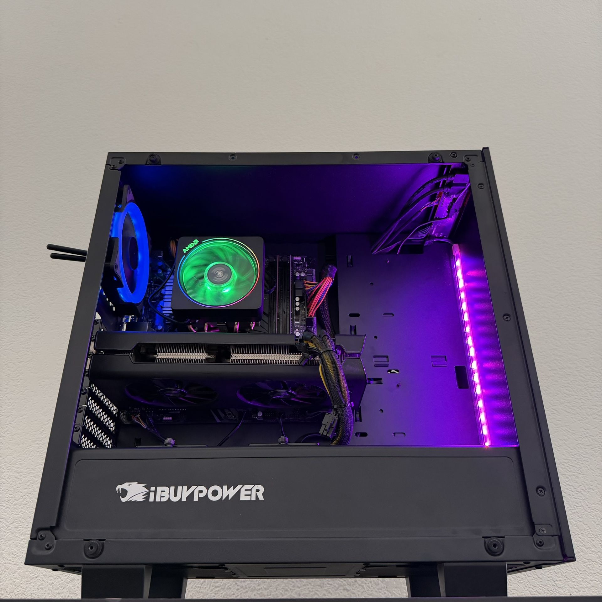 FAST AMD Gaming PC Computer (Ryzen 5 3600X, RX 5700 = RTX 2070, 16GB RAM, x2 SSD + HDD, WiFi)